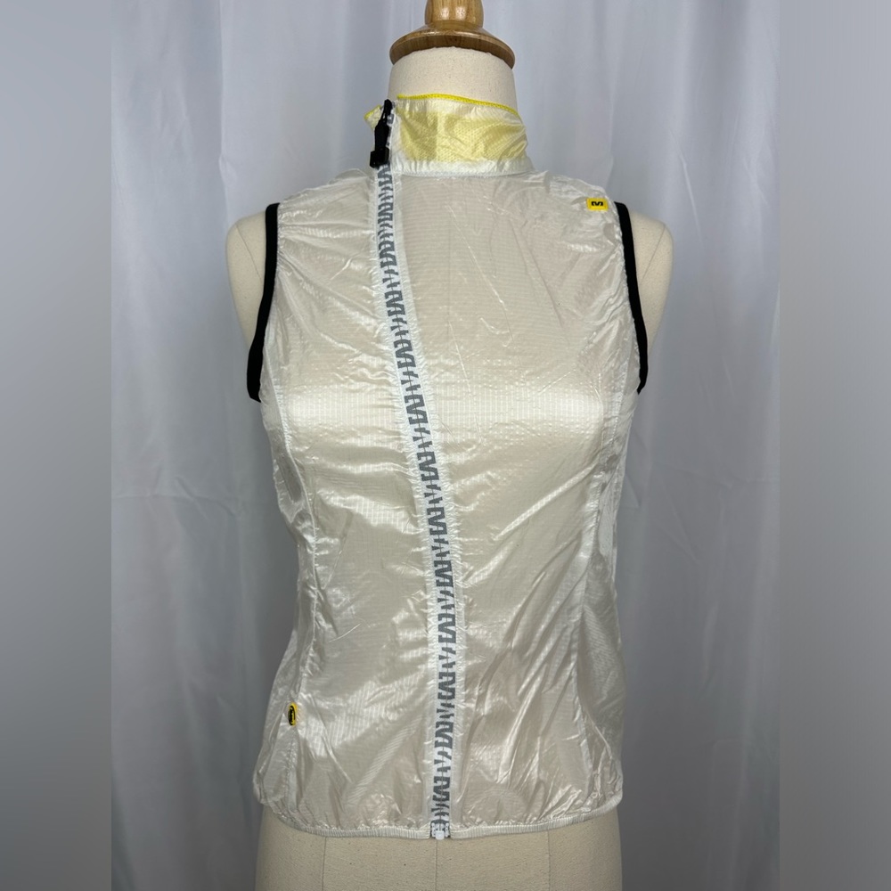 NWT Mavic Clear/White Zippered Cycling Best Sz XS